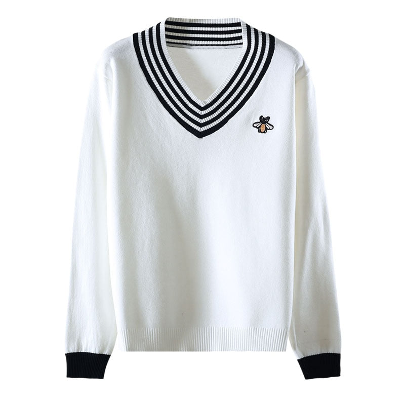 Bee Embroidery Jumper