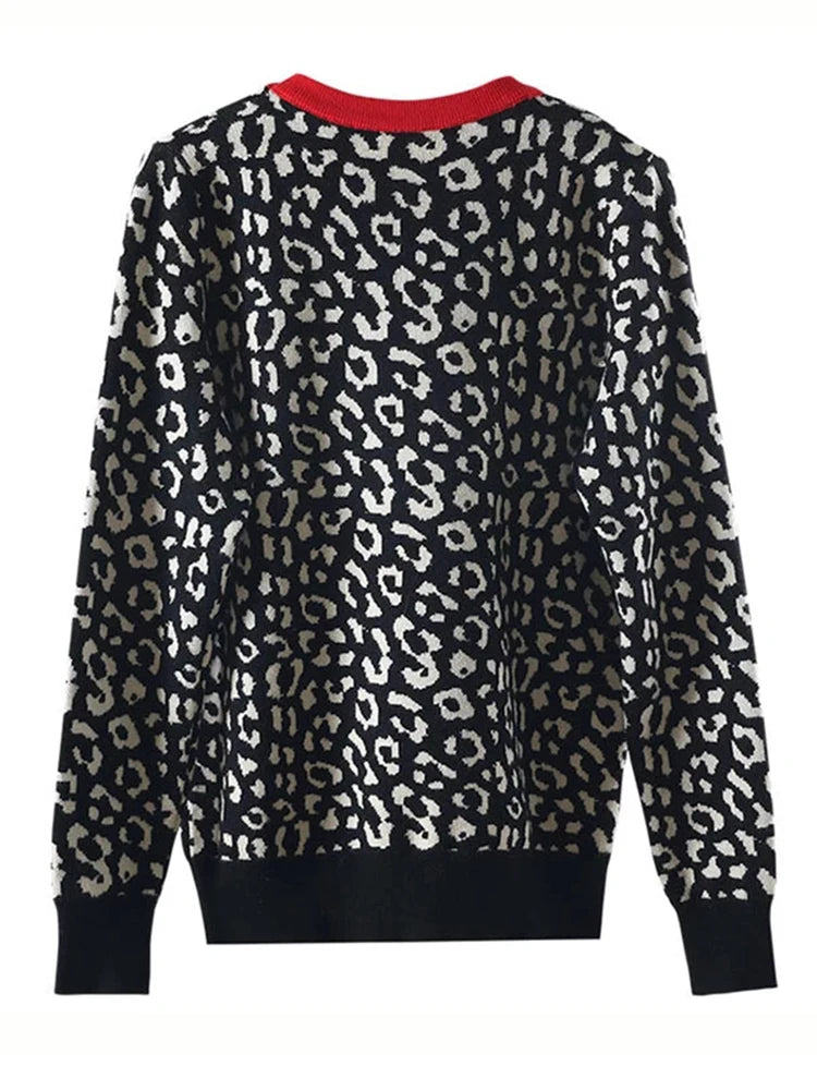 Leopard  Print  Jumper