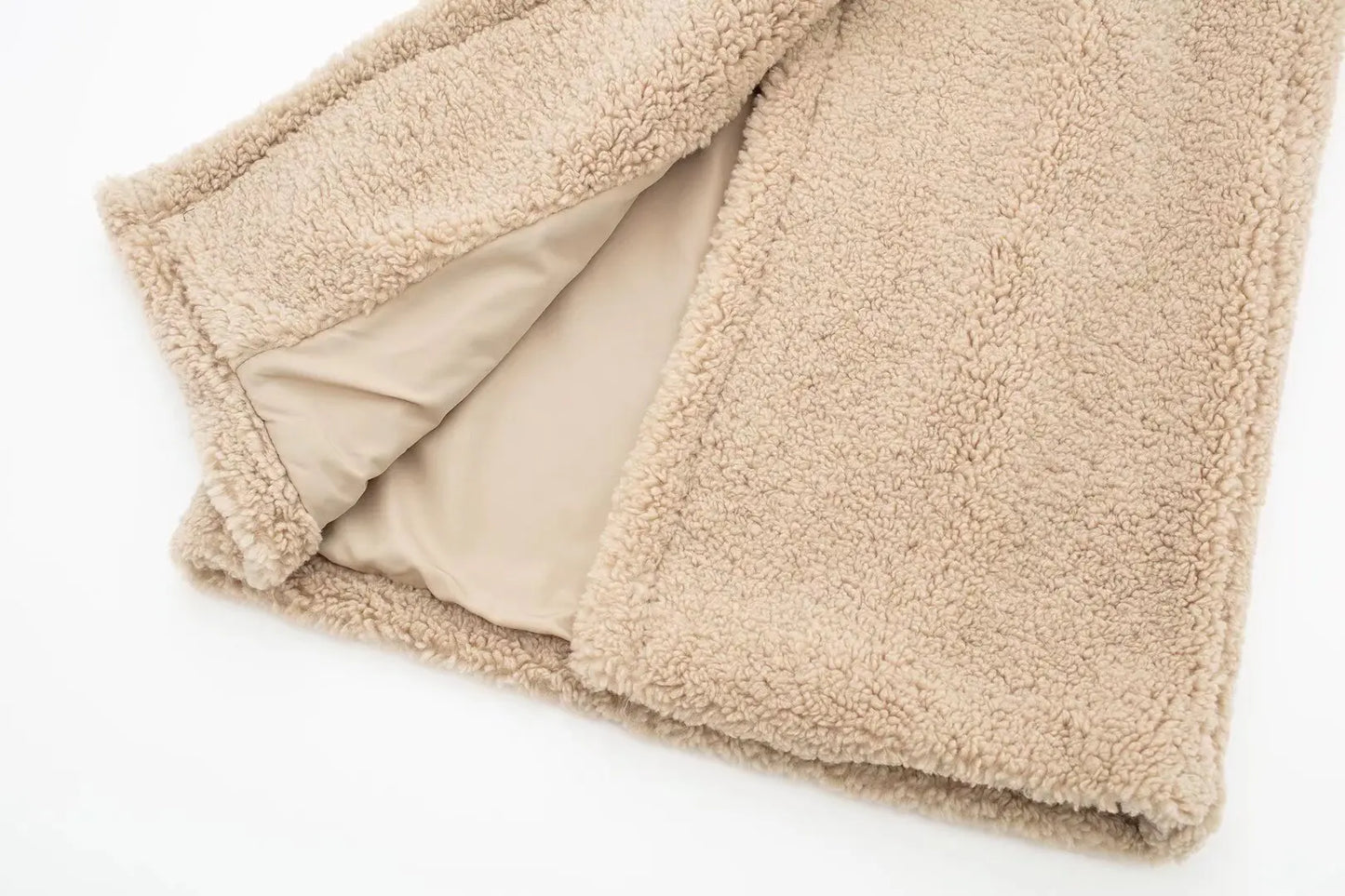 Soft Cream Long Winter Coat