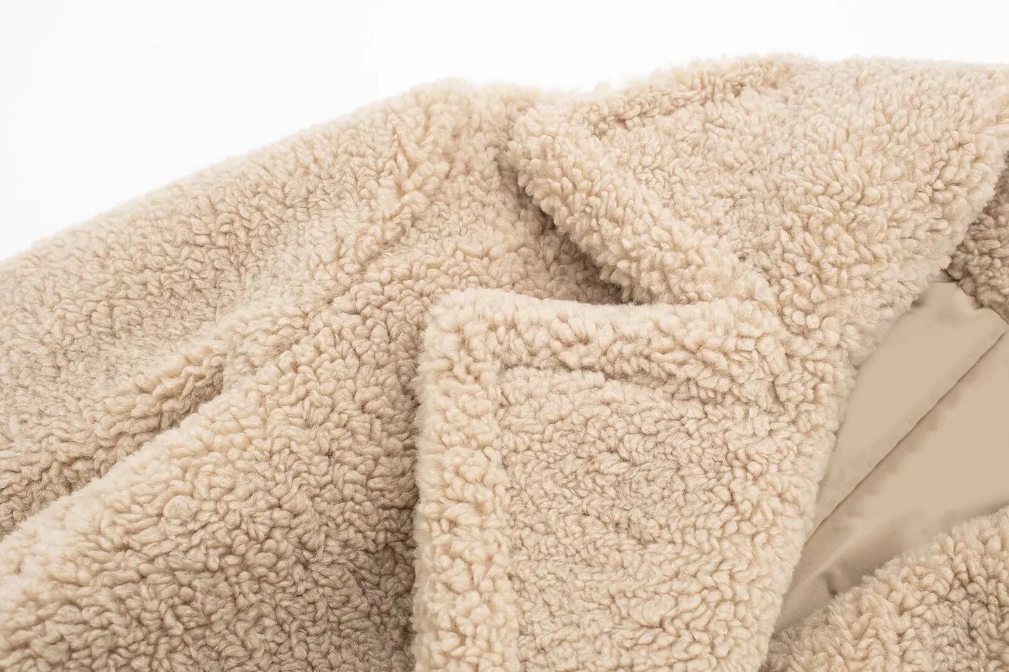 Soft Cream Long Winter Coat