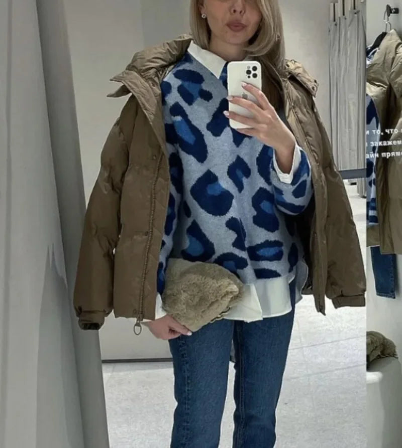 Leopard Print  Sweater