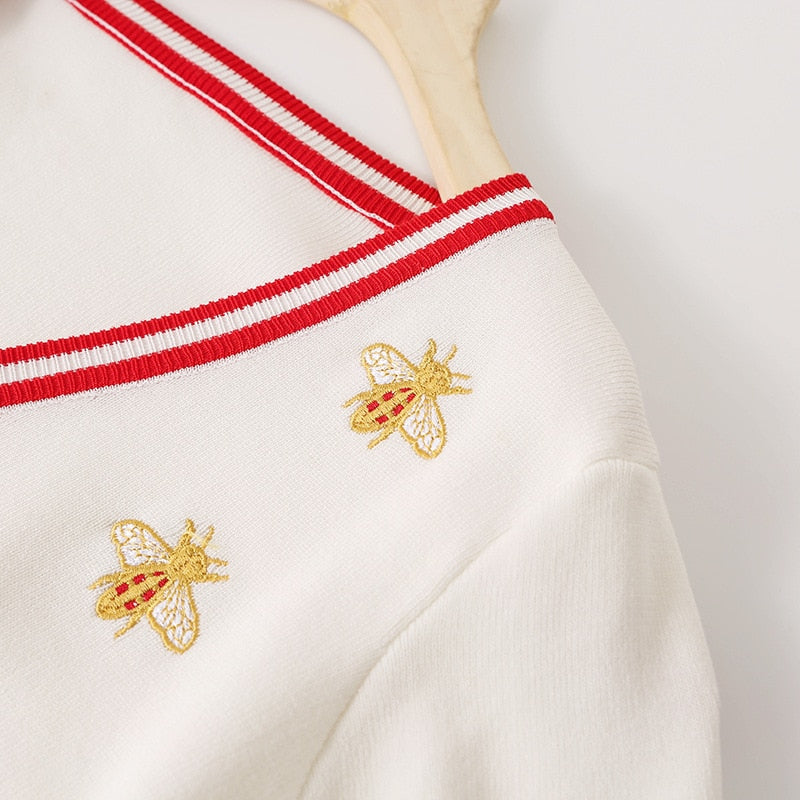 Bee Embroidery Cardigann