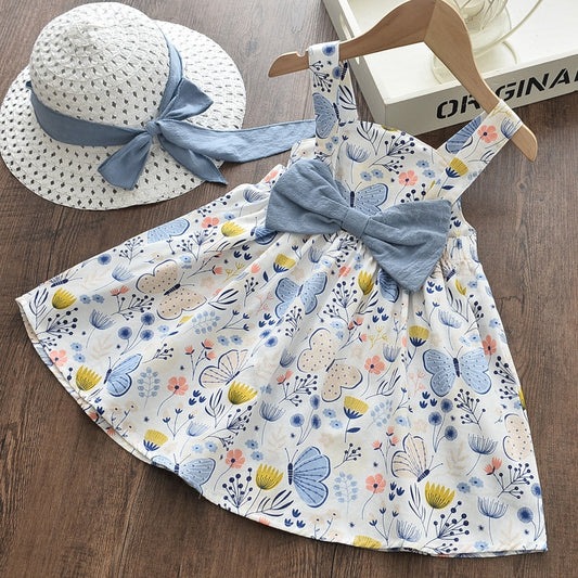 Cute Flower Dress with Hat